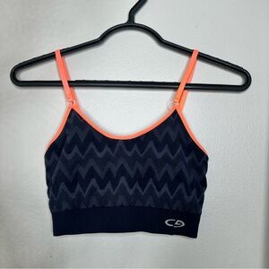 C9 by Champion Sports Bra Small Grey/Orange
